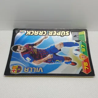 ⚽️ CROMO DE FUTBOL VILLA SUPERCRACK ADRENALYN 2011