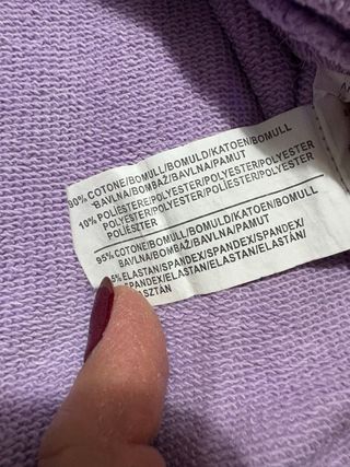 Felpa lilla con cappuccio