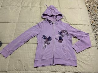 Felpa lilla con cappuccio