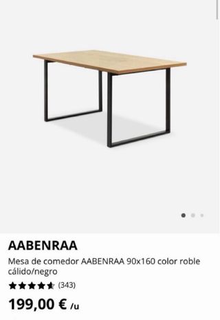 Mesa comedor Jysk AABENRAA SIN ESTRENAR