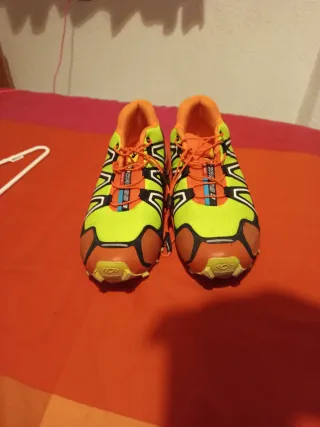 Zapatilla Salomon Trail Running Naranja/Amarillo