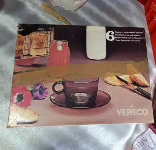 Juego 6 tazas fon platito