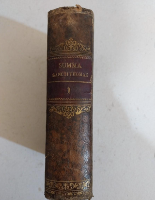 Religión Libro antiguo vol 1 Summa theologiae 1827
