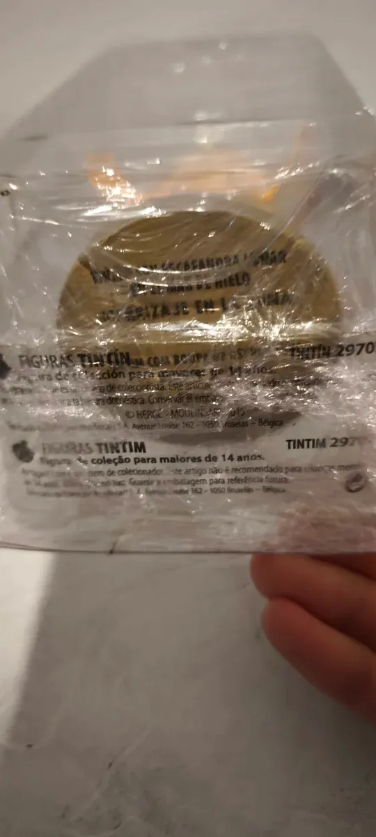 Figura Tintín Traje Espacial Amarillo