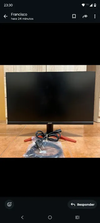 Monitor Gaming Acer 23.8" Tiene menos de un año