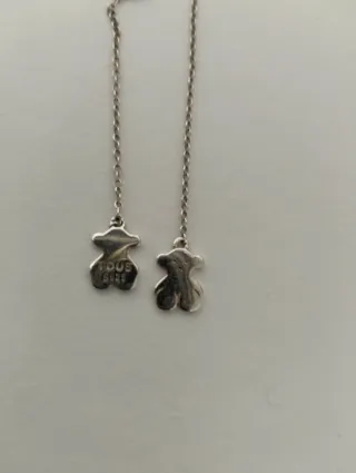 Pendientes Tous Oso Plata