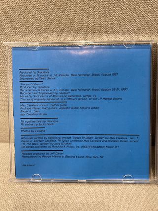 CD de Sepultura “Schizophrenia”