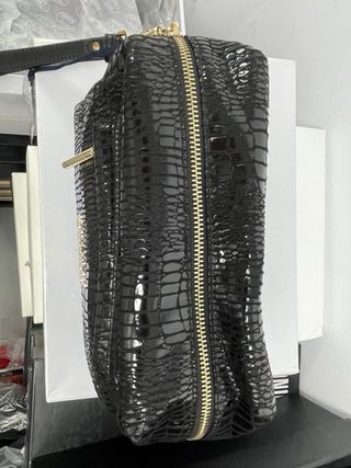 Bolso de mano Just Cavalli negro y dorado