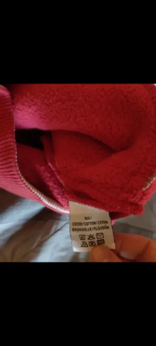 Felpa Pierre Cardin Uomo Zip Rossa Tg M