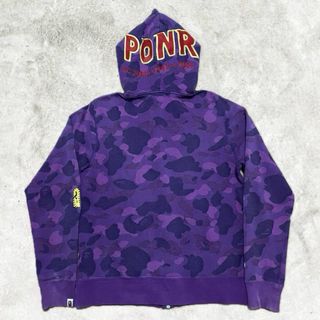 Bape Shark Hoodie Purple Camo