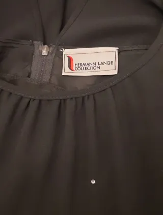 Vestido fiesta negro con cristales Talla 42/44