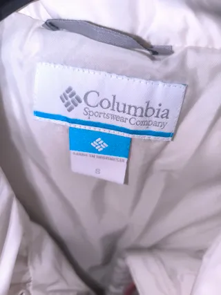 Cazadora Columbia Mujer Blanca y Rosa