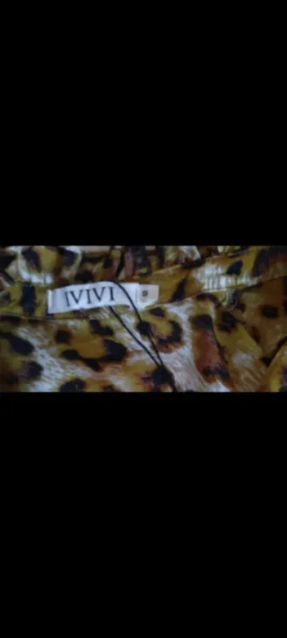 Vestito donna ivivi fantasia leopardata Tg S