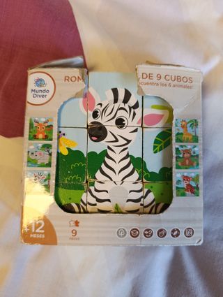 Rompecabezas 9 Cubos Animales