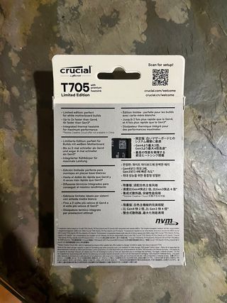 Crucial T705 SSD 2TB PCIe Gen5 NVMe M.2