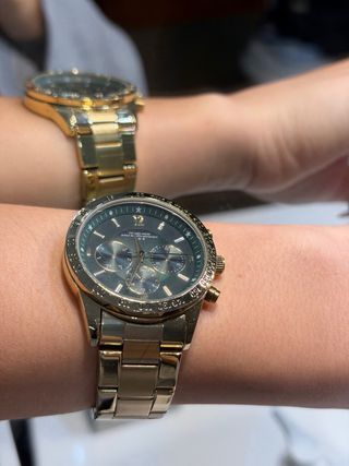 Reloj VINTAGE HOOD Dorado y Verde Mujer