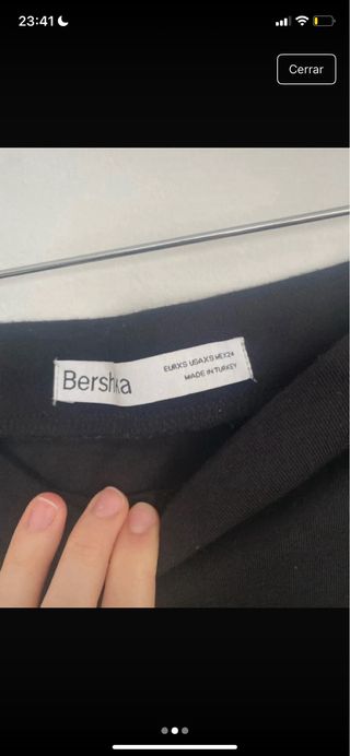 Falda larga negra tiro alto