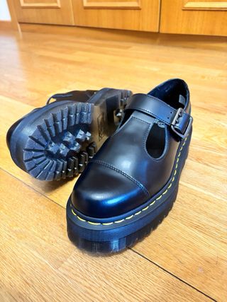 Dr. Martens Mary Janes Plataforma Negras