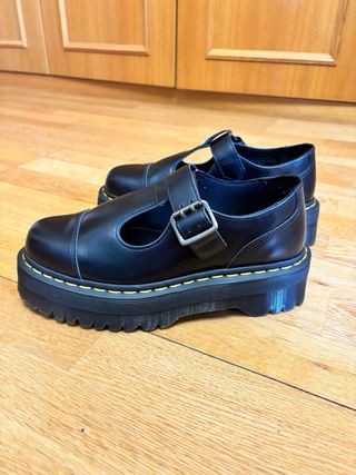 Dr. Martens Mary Janes Plataforma Negras