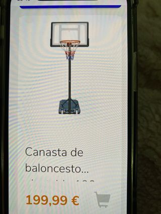 Canasta de baloncesto ajustable