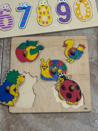 Lote Puzzles Madera Educativos Niños