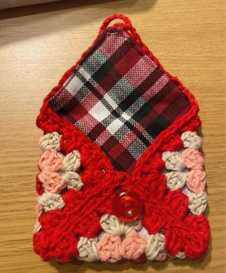 Monedero Tarjetero Crochet Hecho a Mano