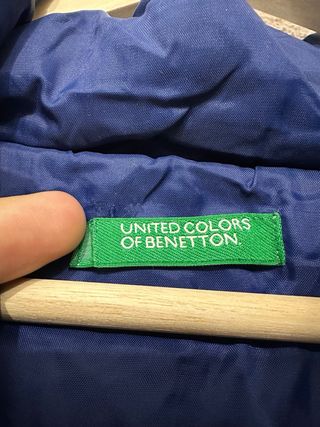 Chaqueta Puffer Benetton Talla M Azul