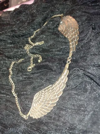 Collar alas de ángel tribal gótico vintage