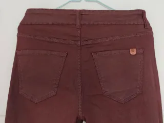 Pantalón Massimo Dutti encerado skinny