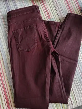 Pantalón Massimo Dutti encerado skinny