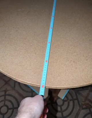 Mesa Camilla Redonda 80cm (solo queda el cristal)