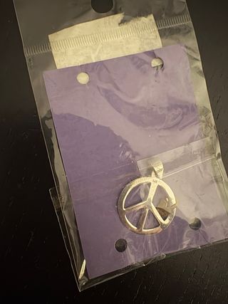 Colgante Plata Símbolo Paz