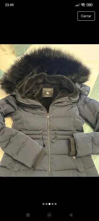 Plumas mujer Zara azul