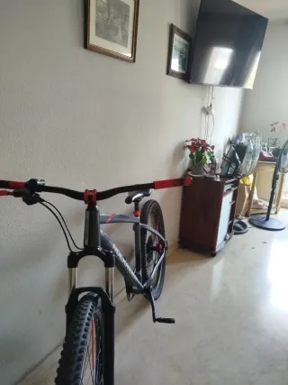 Bicicleta de montaña negra