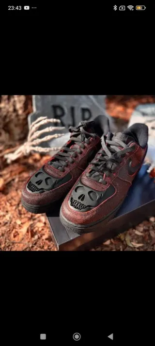 Nike Air Force 1 Halloween Skull – Edición Limitad