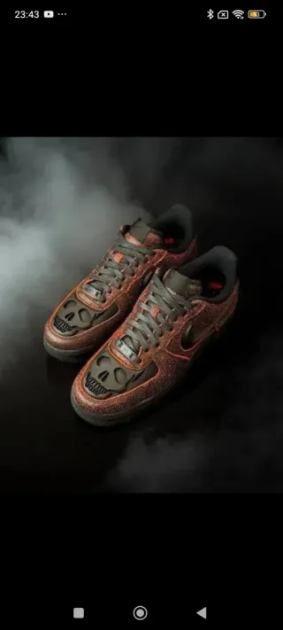 Nike Air Force 1 Halloween Skull – Edición Limitad