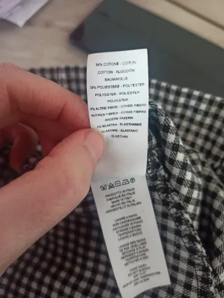 Pantaloni donna a quadretti bianchi e neri