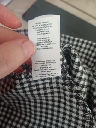 Pantaloni donna a quadretti bianchi e neri