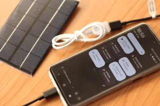 Panel Solar con Cable USB.
