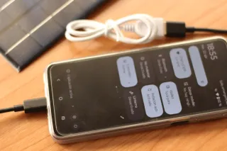 Panel Solar con Cable USB.