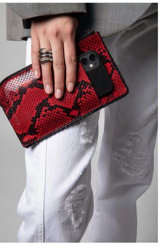 Bolso de mano Zadig & Voltaire rojo y negro