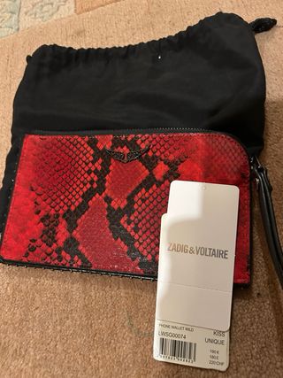 Bolso de mano Zadig & Voltaire rojo y negro