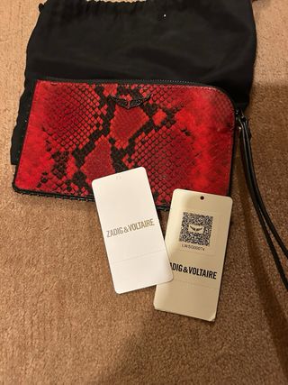 Bolso de mano Zadig & Voltaire rojo y negro