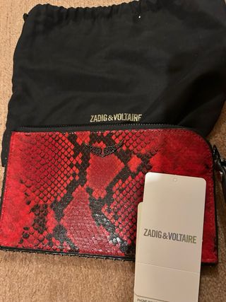 Bolso de mano Zadig & Voltaire rojo y negro