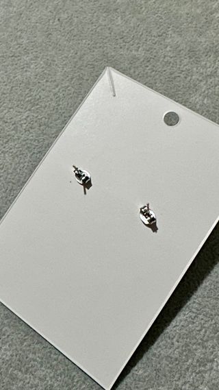 Brincos Quadrados Roxos com Detalhe Dourado