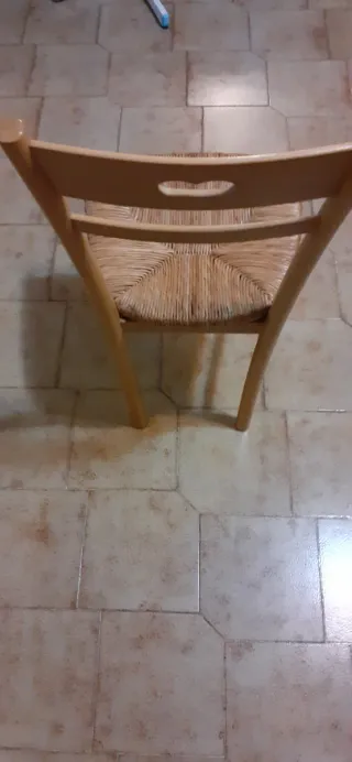 Sedia in legno beige