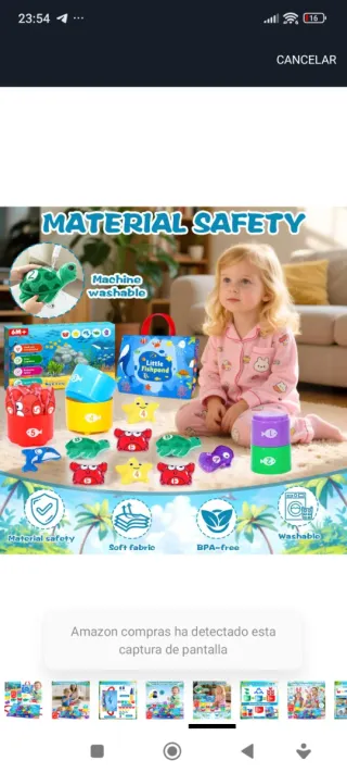 Juego Pesca Montessori 22pz Bebés 6-12 Meses