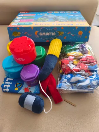 Juego Pesca Montessori 22pz Bebés 6-12 Meses