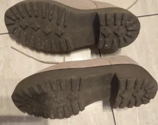 Zapatos de plataforma beige/gris