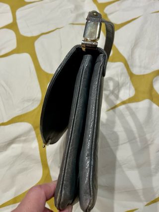 Bolso vintage piel gris